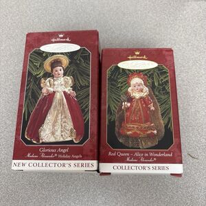 Madam Alexander Hallmark Keepsake Ornaments Red Queen And Glorious Angel 1998-99